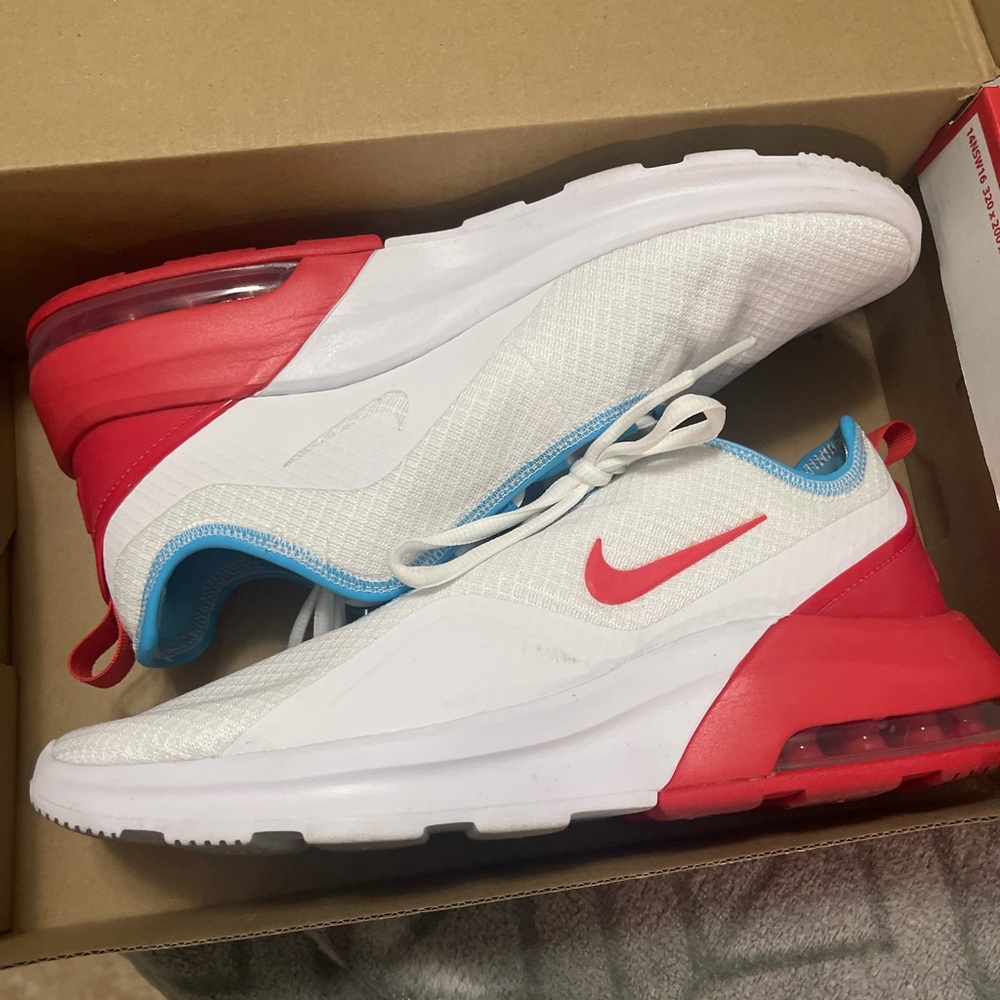 Nike Red and White Sneakers Modern Design